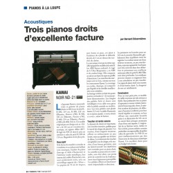PIANO DROIT KAWAI ND21 Noir Brillant/Chrome 1m21