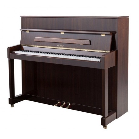 Piano Droit PETROF P118M Noir brillant Edition limitée Silver