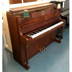 Piano Droit SCHIMMEL 112/9 Chippendale avec 2 lampes noyer