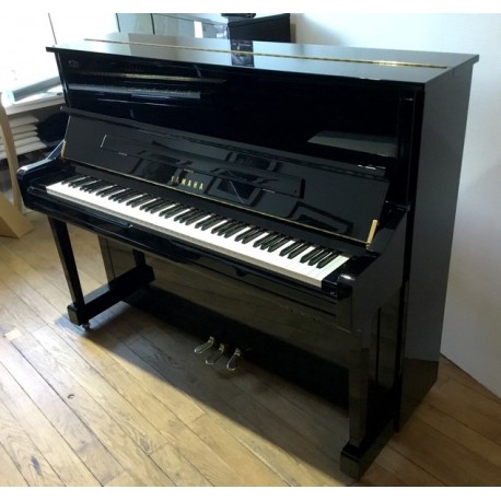 Piano droit YAMAHA YS10SB, Silent, 121 cm, noir brillant, très récent