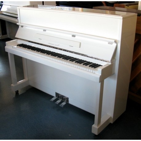 PIANO DROIT Hermann Jacobi 118 Blanc edition Argent PIANO DROIT Hermann Jacobi 118 Blanc edition Argent