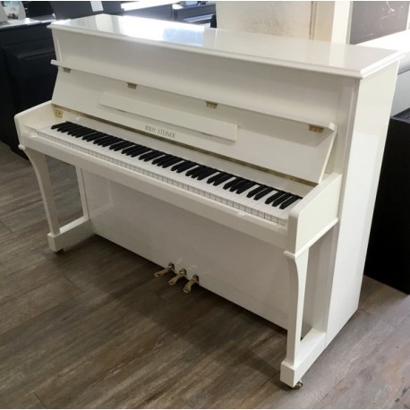 Piano droit Wilh Steiner 111 Elegance Blanc Brillant