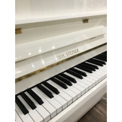 Piano droit Wilh Steiner 111 Elegance Blanc Brillant