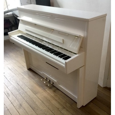 Piano Droit PLEYEL Esprit 115 Blanc brillant silencieux