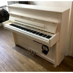 Piano Droit PLEYEL Esprit 115 Blanc brillant silencieux