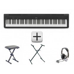 Pack : Piano numérique KAWAI ES-110 Noir ou Blanc Mat + Banquette en X + Casque + Stand