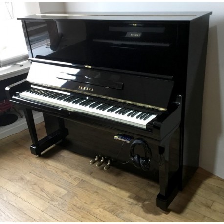 Piano occasion Yamaha U3 Silent Genio Noir Brillant 1m31