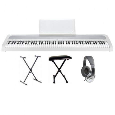 Pack : Piano numérique KORG B1 + Banquette en X + Casque + Stand en X