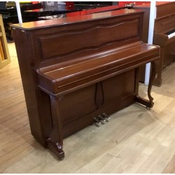 PIANO DROIT OCCASION W HOFFMANN H 120 Chippendale noyer satine