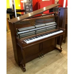 PIANO DROIT OCCASION W HOFFMANN H 120 Chippendale noyer satine