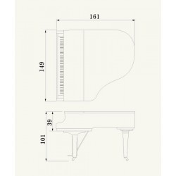 PIANO A QUEUE YAMAHA C1X SH2 SILENT 161cm Noir Brillant “offres promotionnelles en magasin ou au 04 72 41 92 24”