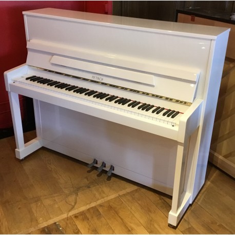 Piano Droit PETROF P118M Noir brillant Edition limitée Silver