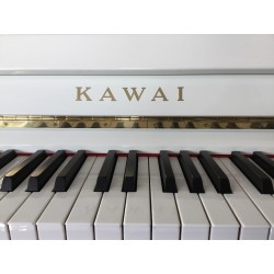 PIANO DROIT KAWAI K-25E Blanc Brillant 1m21