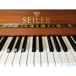 PIANO DROIT OCCASION SEILER 122 KONSOLE Noir Brillant