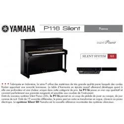 PIANO DROIT YAMAHA P116MSG Noir Brillant A PARTIR DE 8271€ 