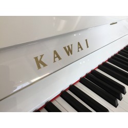 PIANO DROIT KAWAI K-15e ATX3 110cm Blanc brillant