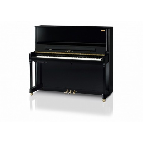 Piano droit KAWAI K500 AURES ATX3 hybrid noir brillant 130cm