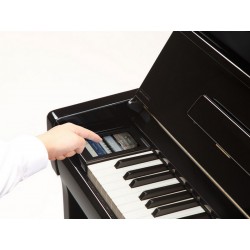 Piano droit KAWAI K500 AURES ATX3 hybrid noir brillant 130cm