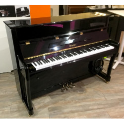 Piano Droit KIEFFER UP110 Noir brillant avec syteme silencieux