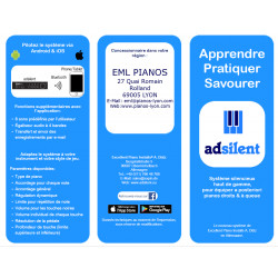Système silencieux adsilent  pour piano droit