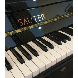 Piano Droit SAUTER 122 Carus Noir Poli *RECENT*