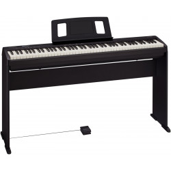 Piano ROLAND FP-10 BK + PIED KSCFP10 ROLAND noir mat
