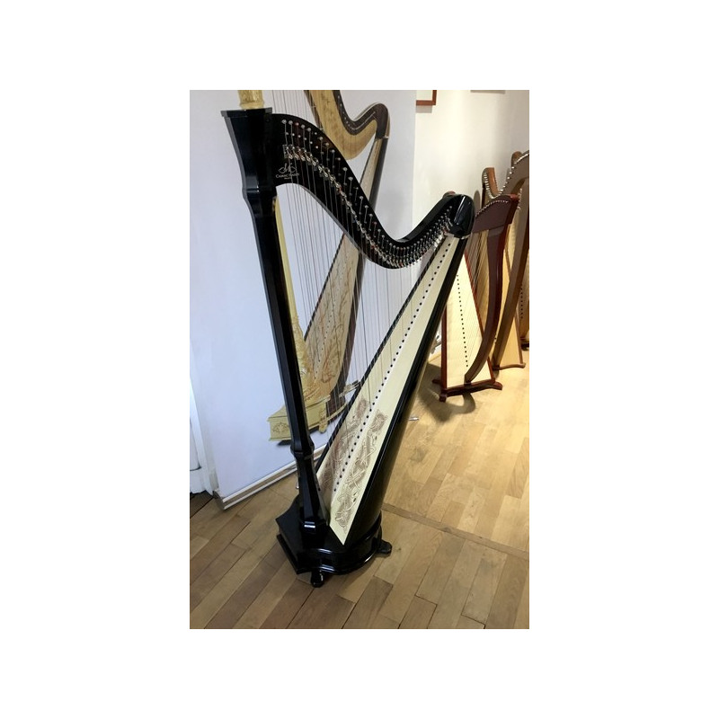 Harpe celtique de concert CAMAC Mademoiselle 40 Cordes Noir