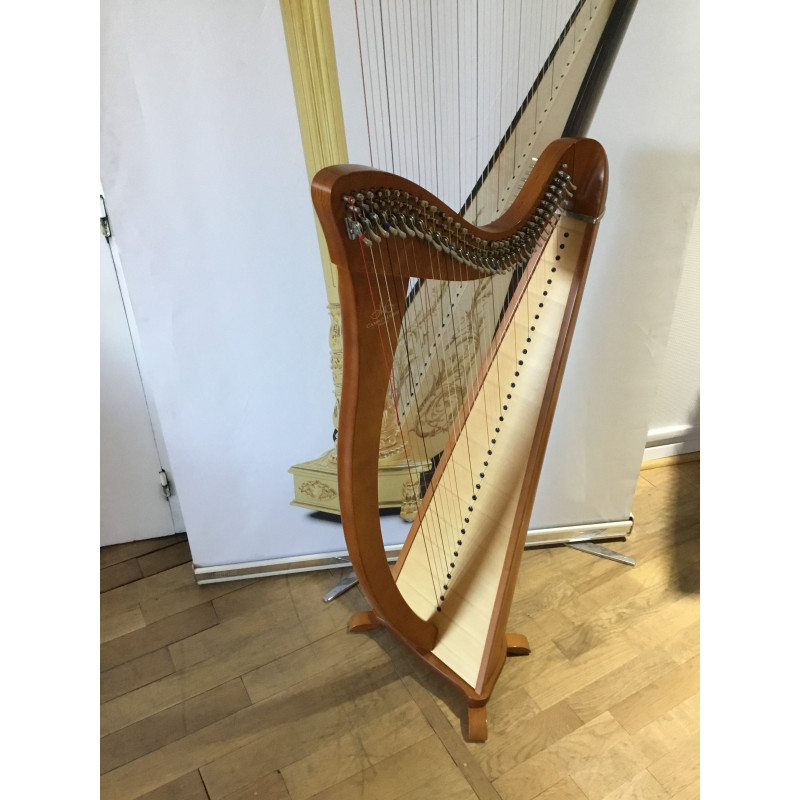 Harpe celtique Camac Hermine 34 cordes Merisier
