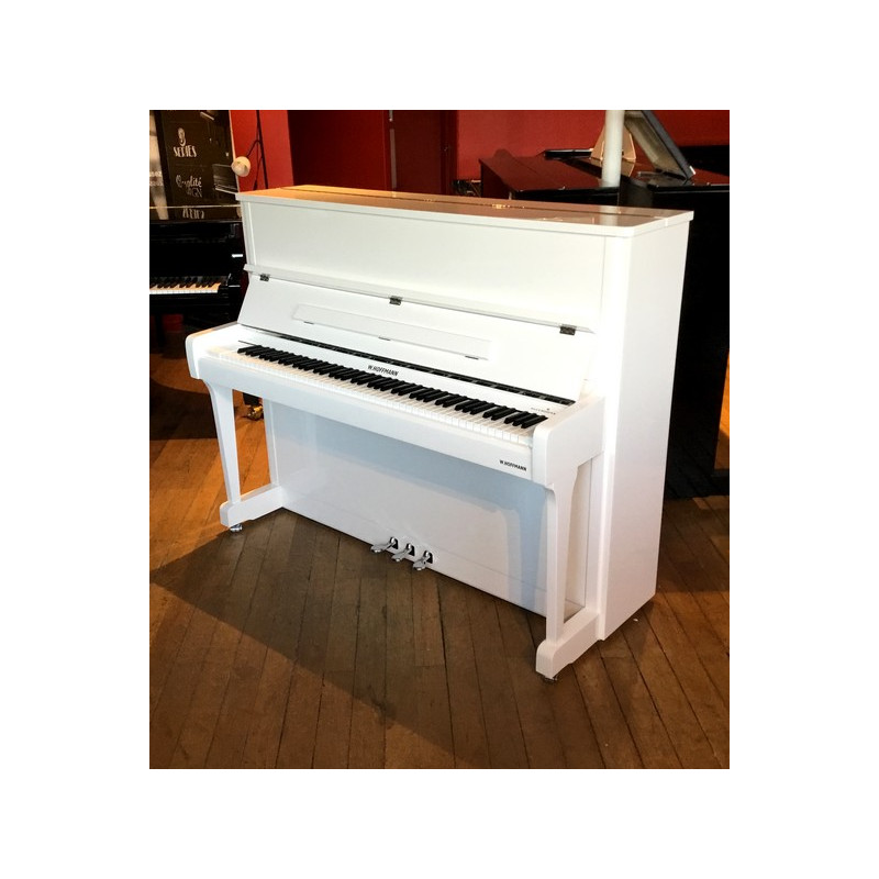 Piano Droit W.HOFFMANN Vision V120 Blanc Brillant /Chrome