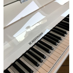 Piano Droit W.HOFFMANN Vision V120 Blanc Brillant /Chrome