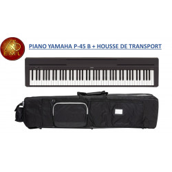 PACK PIANO PORTABLE YAMAHA P 45 B + HOUSSE DE TRANSPORT