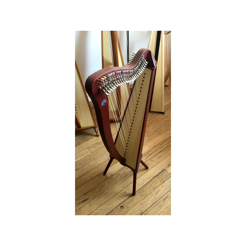 Harpe CAMAC, modèle BARDIC 27 cordes Acajou