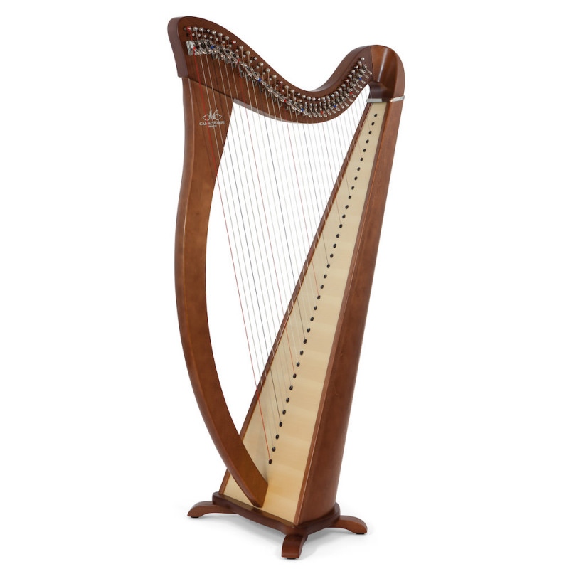 Harpe CAMAC, modèle HERMINE Noyer