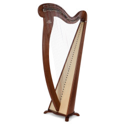 Harpe CAMAC, modele MELUSINE noyer