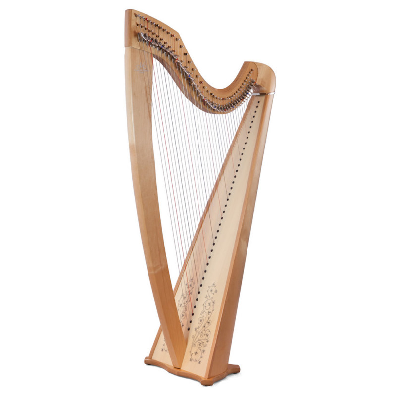 Harpe CAMAC, modèle ISOLDE Classique érable naturel