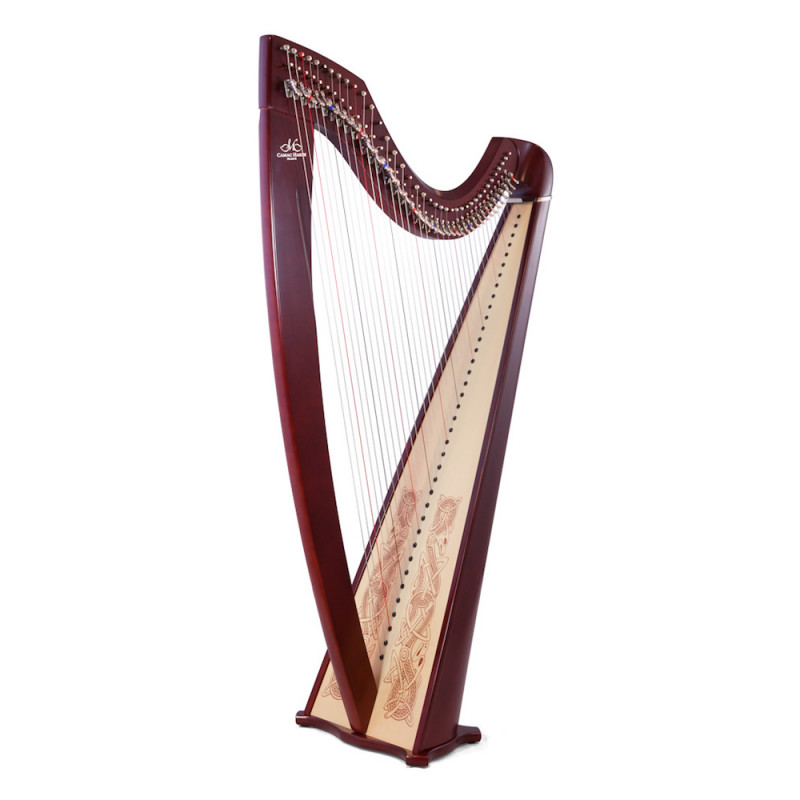 Harpe CAMAC, modèle ISOLDE Classique acajou
