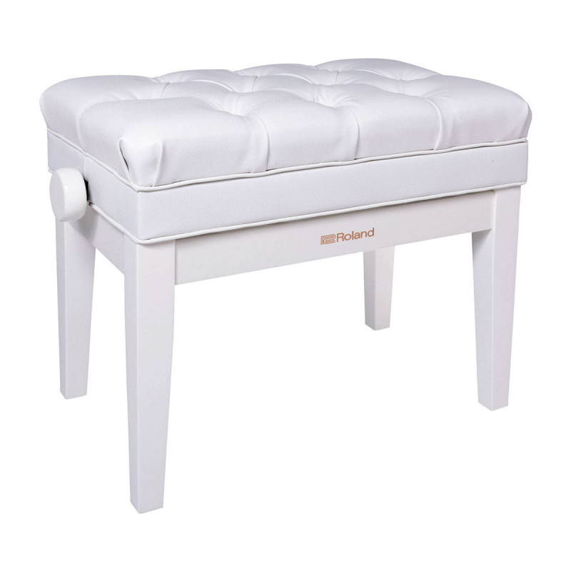 BANQUETTE PIANO RÉGLABLE DELUXE BLANC BRILLANT