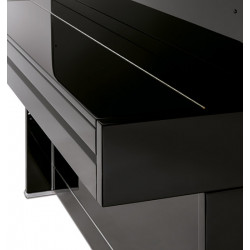 PIANO DROIT BECHSTEIN ACADEMY A 114 Modern Chrome Art Noir Poli