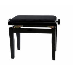 Banquette Piano réglable Noir brillant