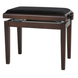 CLASSIC 20-BB-SKB banquette réglable pour piano numérique BLANC BRILLANT-  dessus skaï blanc