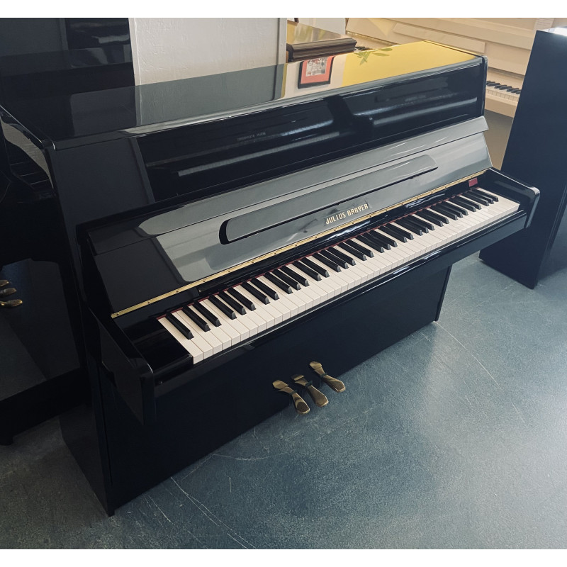 Piano Droit JULIUS DRAYER NU-09 109cm Noir brillant