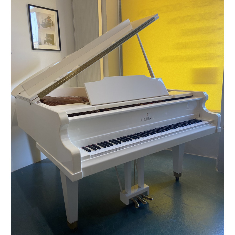 PIANO A QUEUE KIMBALL 170 Viennese Classic Blanc Brillant