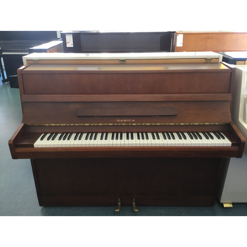 Piano droit Samick 108S Noyer Satiné