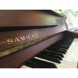 Piano droit Samick 108S Noyer Satiné