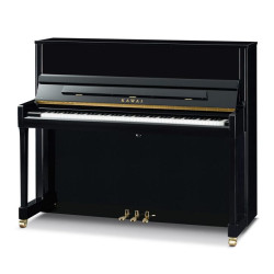 PIANO DROIT KAWAI K-300 122cm Noir Brillant