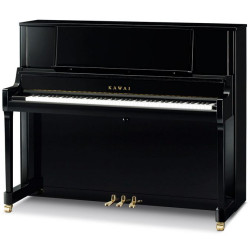 PIANO DROIT KAWAI K400 122cm Noir Brillant