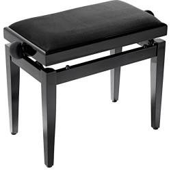 BANQUETTE PIANO RÉGLABLE DELUXE NOIR MAT