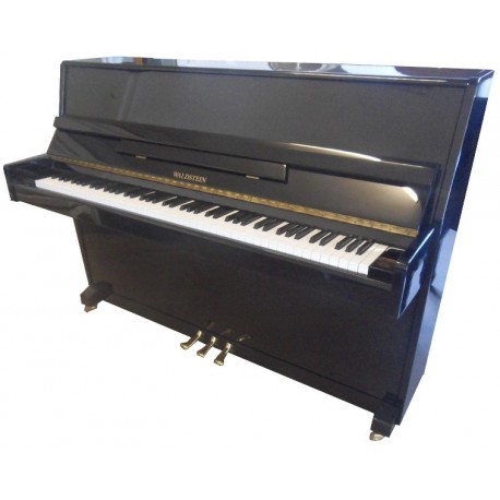 Piano droit WALDSTEIN, 110 Moderne, finition noir brillant