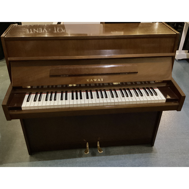 PIANO DROIT KAWAI K101 NOYER BRILLANT