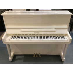 PIANO DROIT GEORGE STECK US22 121 CM BLANC BRILLANT